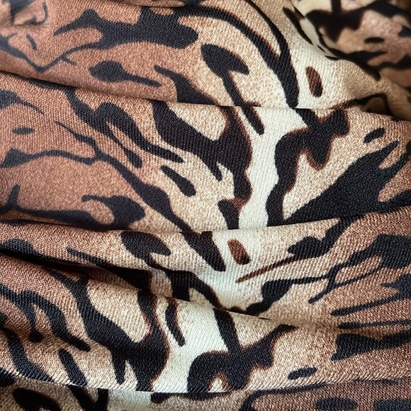 Animalprint Ruched Bodycon Dress - Picture 3 of 3